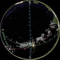 example of constellations rendered... it's a square image / video and a circle fills the square as much as possible, the centre of the circle is the apex of the dome and the edge of the circle is shown around the bottom edge of the dome