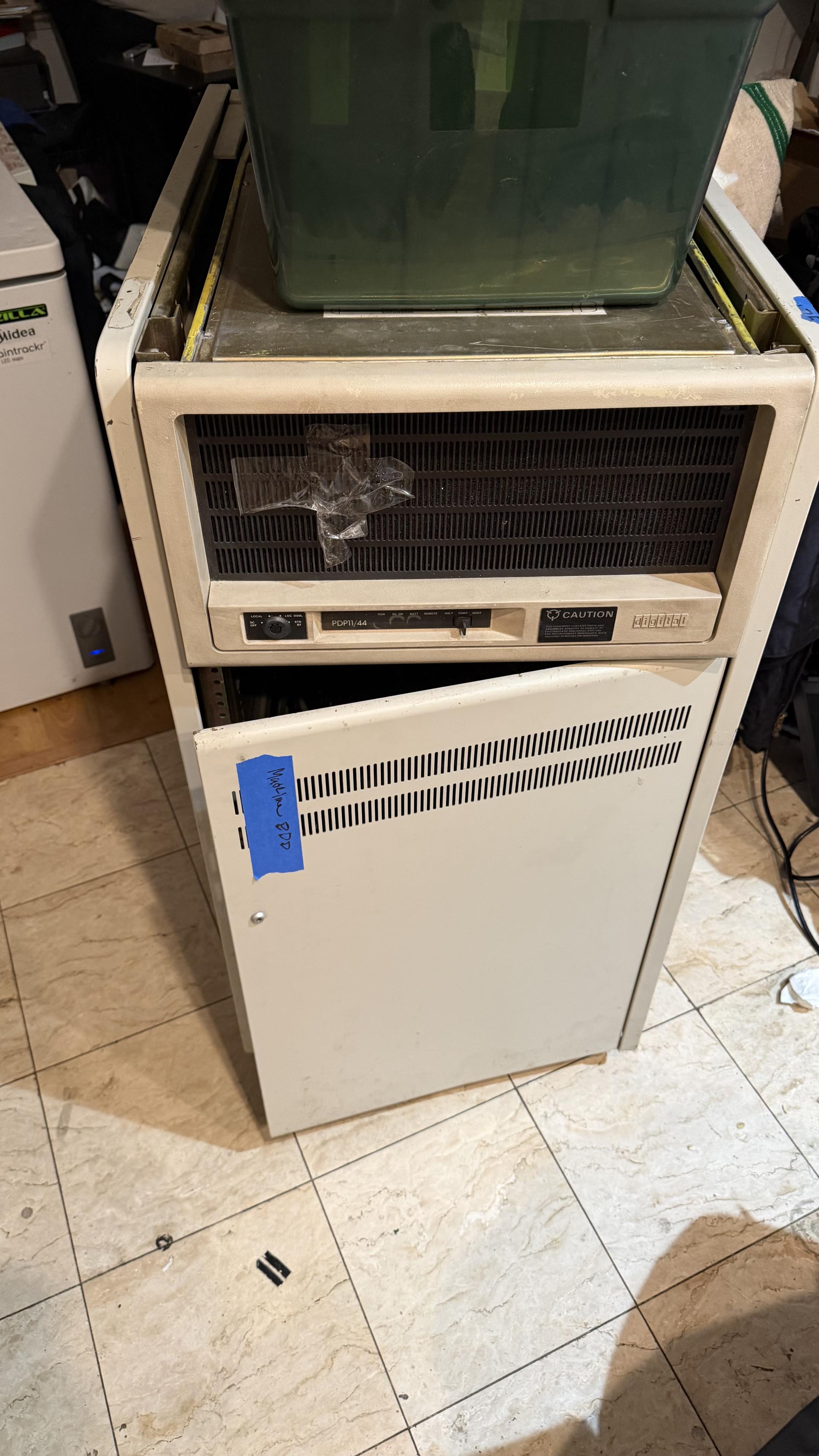 PDP-11/44 in DRC rolling rack
