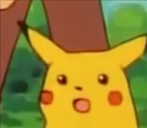 surprised pikachu face meme