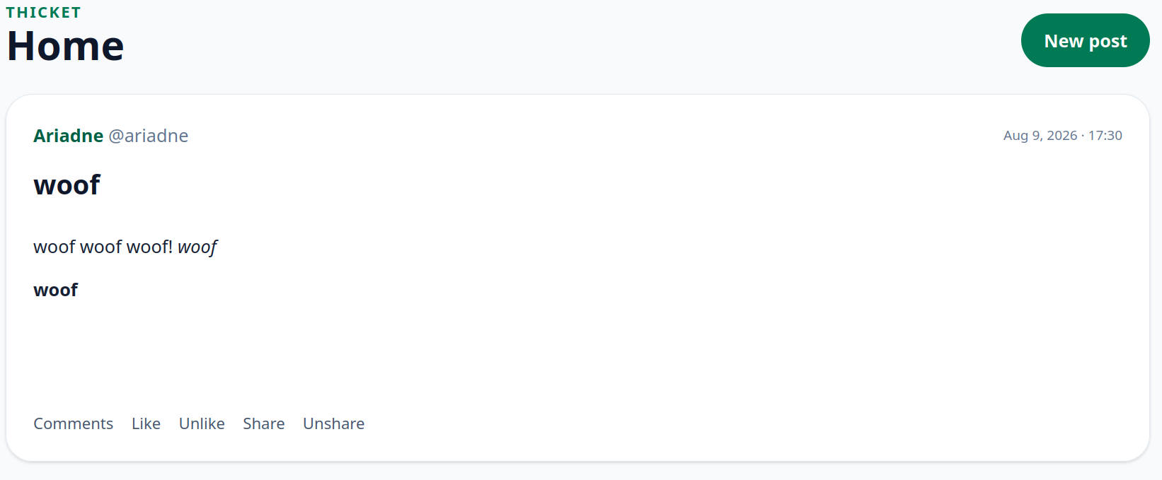 a demonstration that web design is not my passion
